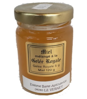 Miel et gelée royale 120gr